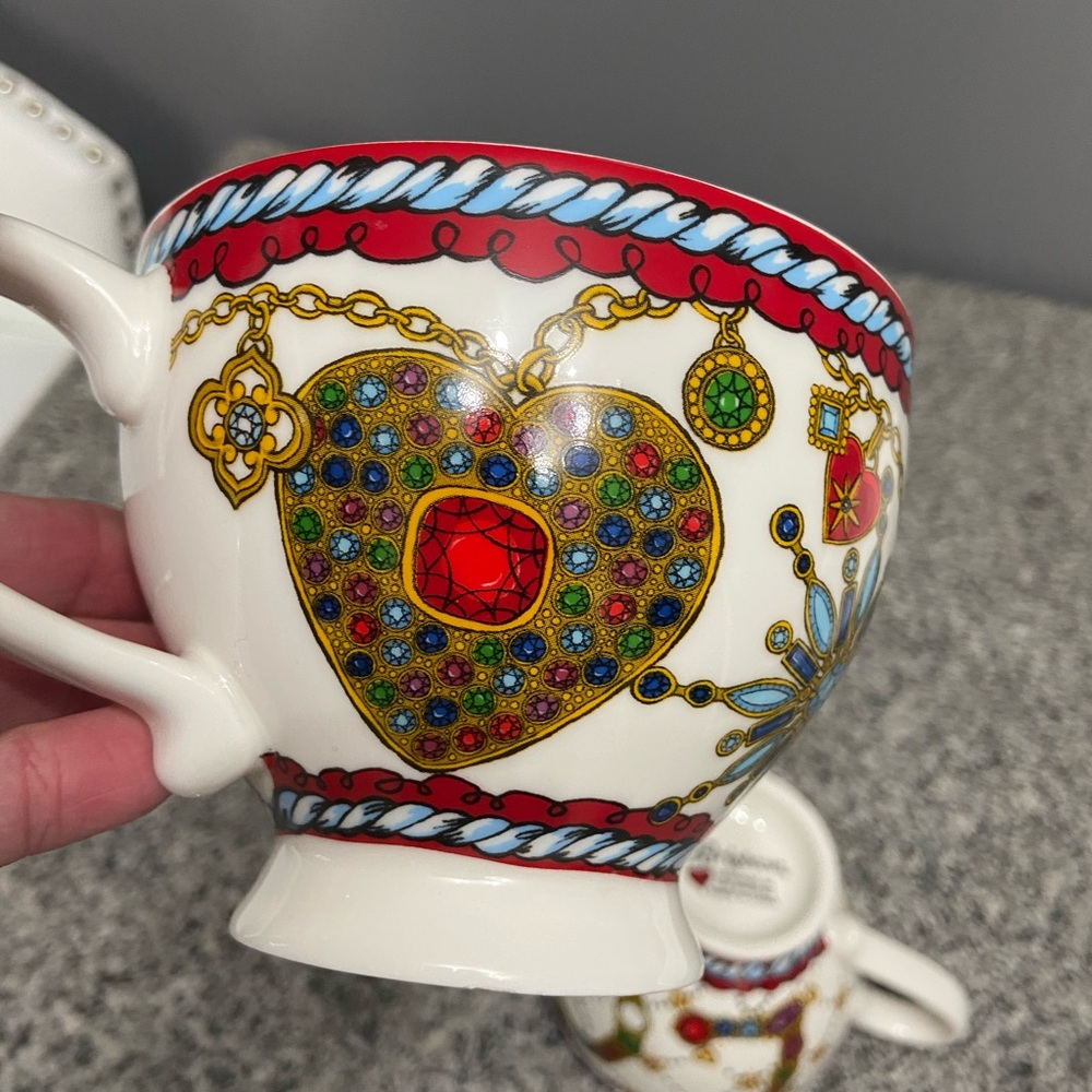 BRIGHTON Set of 2 Tea/Coffee Cups Jewel & Love Limited Edition Christmas 13 oz - Picture 9 of 16